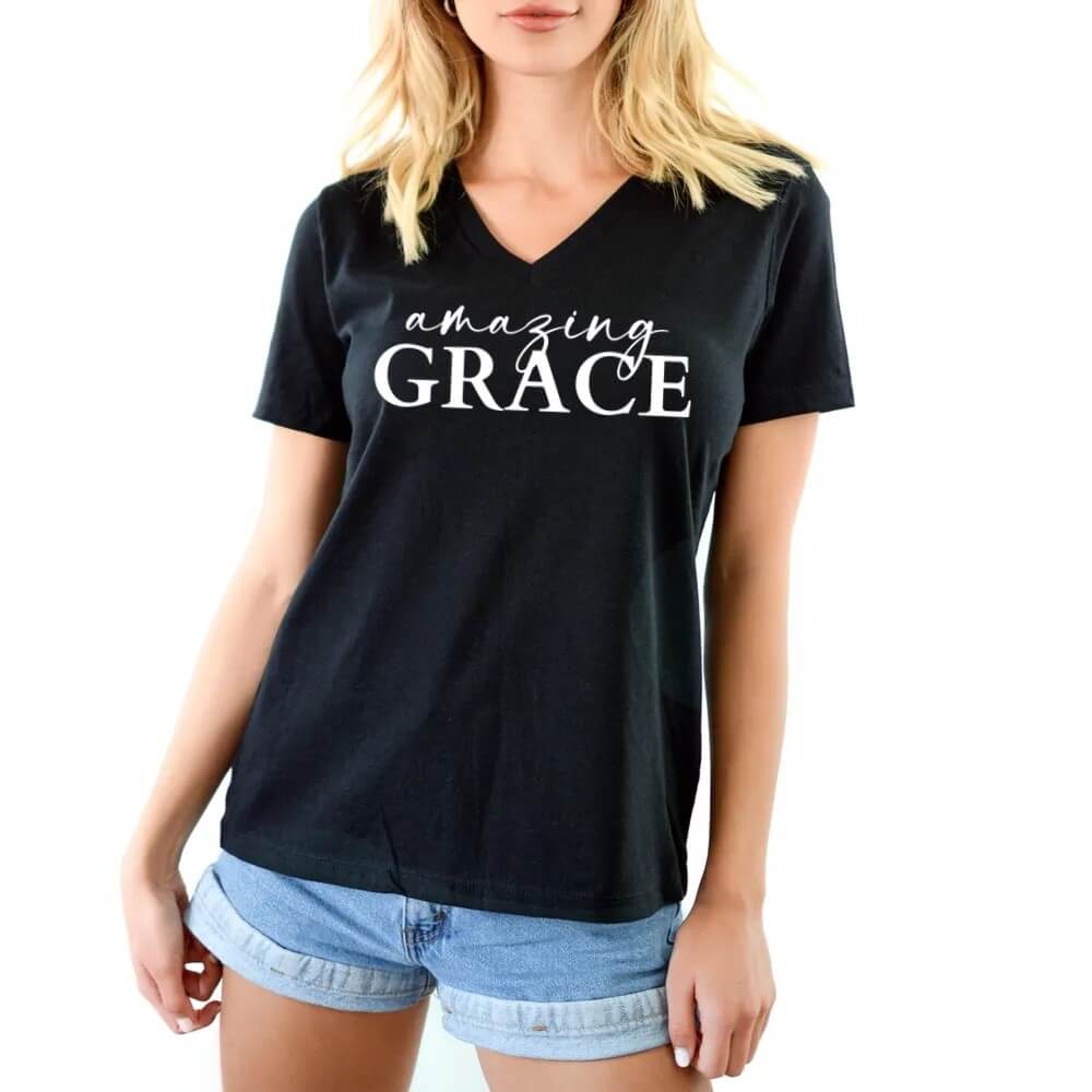 Amazing Grace V-neck Shirt