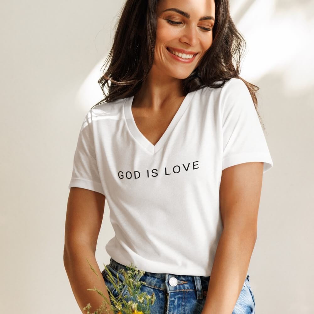God Is Love V-neck t-shirt