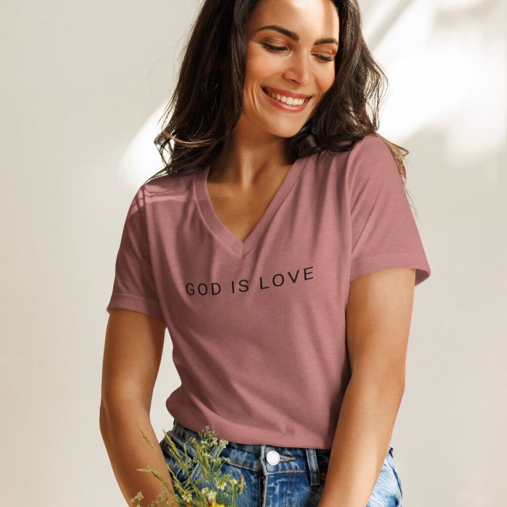 God Is Love V-neck t-shirt