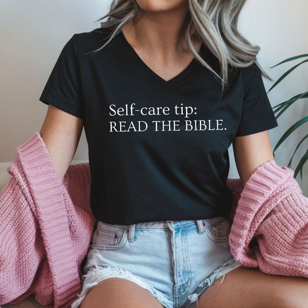 Read The Bible V-Neck T-shirt