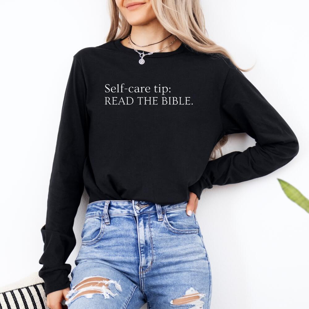 Self Care Tip Long Sleeve Tee