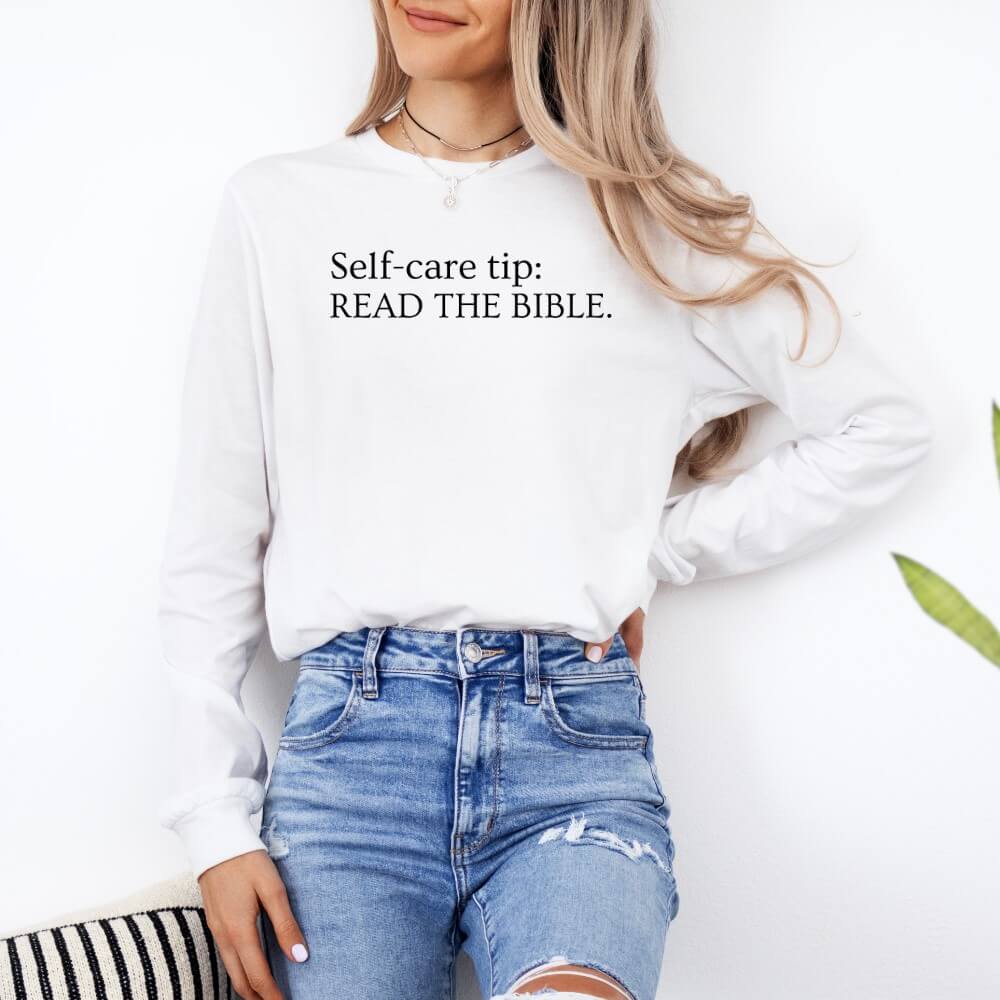 Self Care Tip Long Sleeve Tee