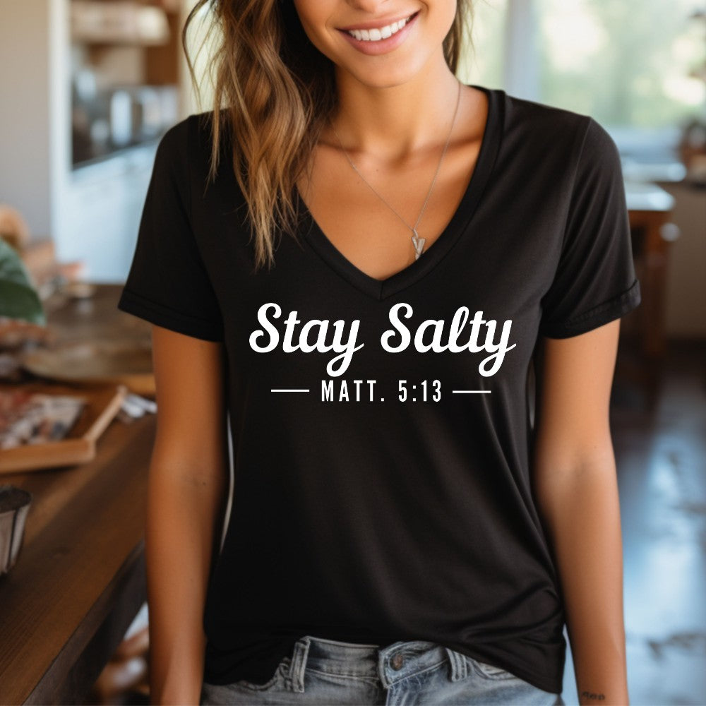 Stay Salty V-neck T-shirt