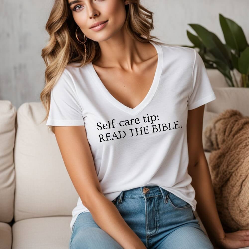 Read The Bible V-Neck T-shirt