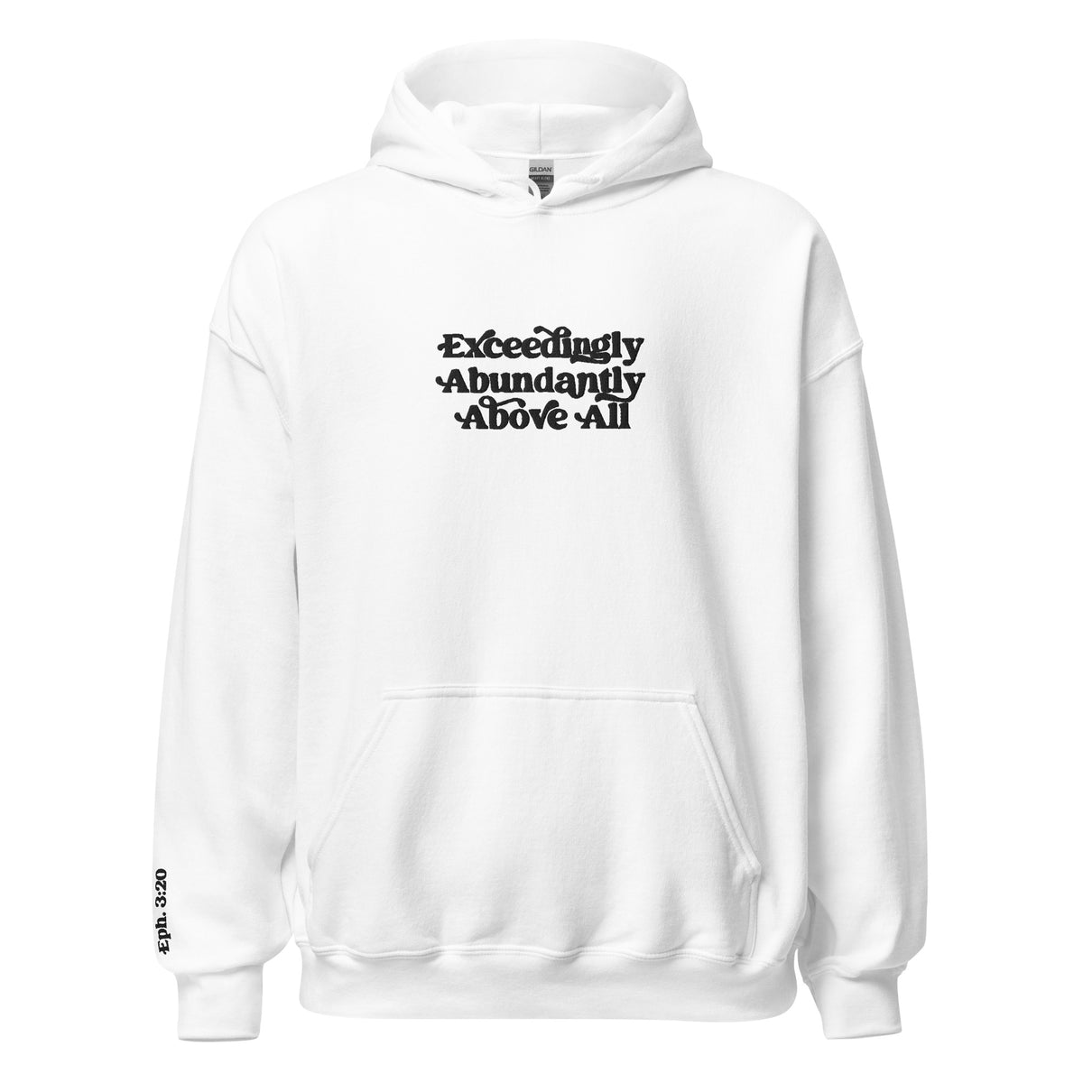 Above All Embroidered Hoodie