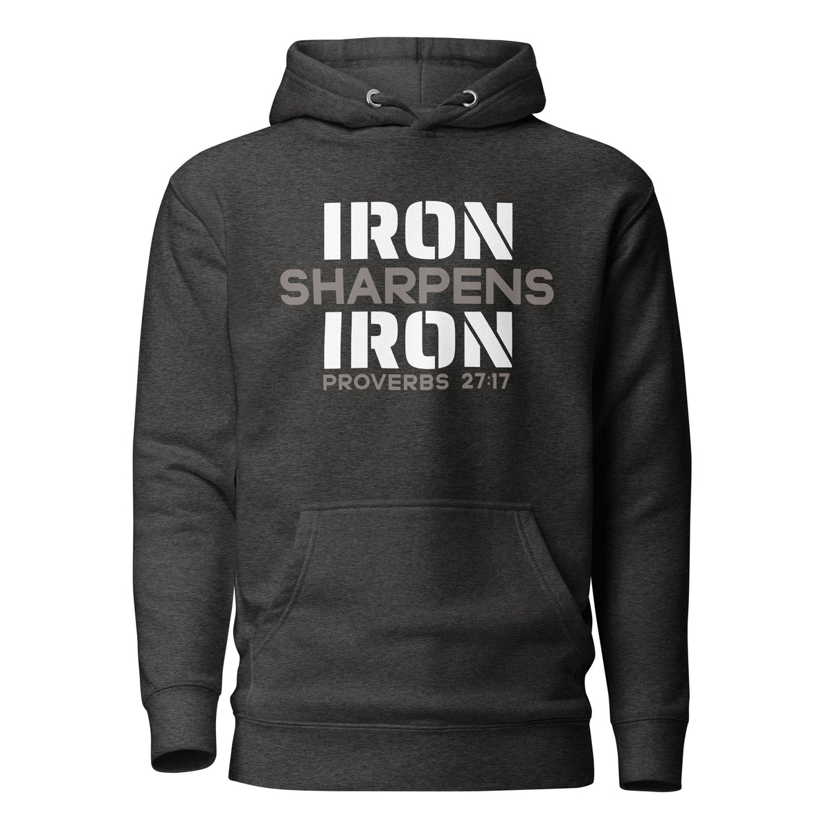 Iron Sharpens Iron hoodie Charcoal heather