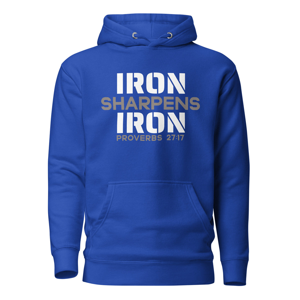 Iron Sharpens Iron Hoodie royal blue