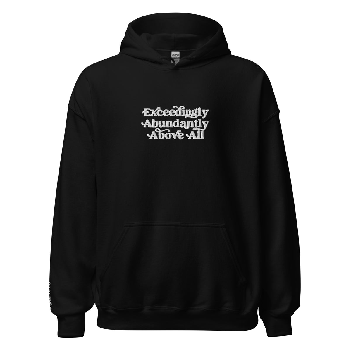 Above All Embroidered Hoodie