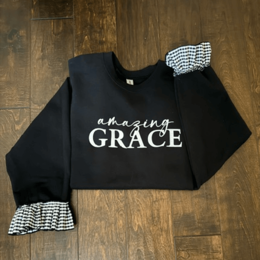 Amazing Grace Ruffle Sweatshirt