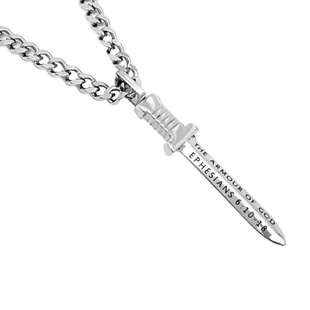 Stainless steel Armor of God Makaira men&#39;s Necklace