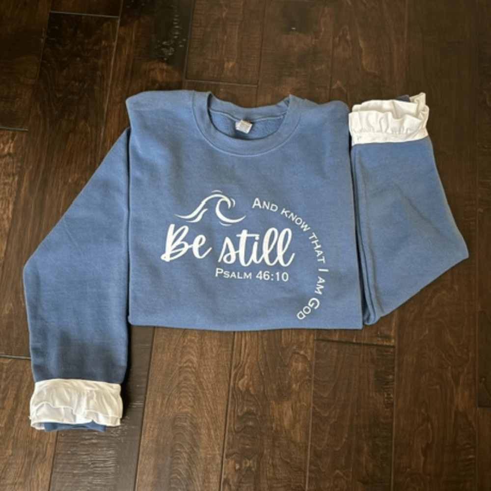 Be Still Ruffle Sweatshirt