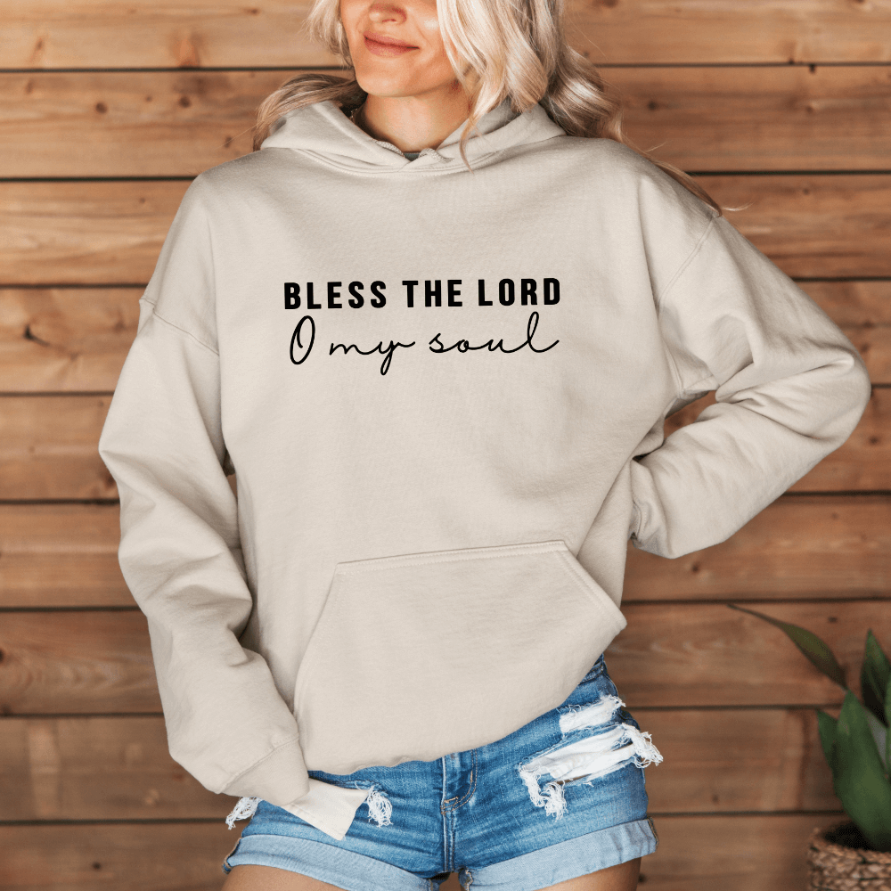 Bless the Lord Back Print Bible Verse Sweatshirt