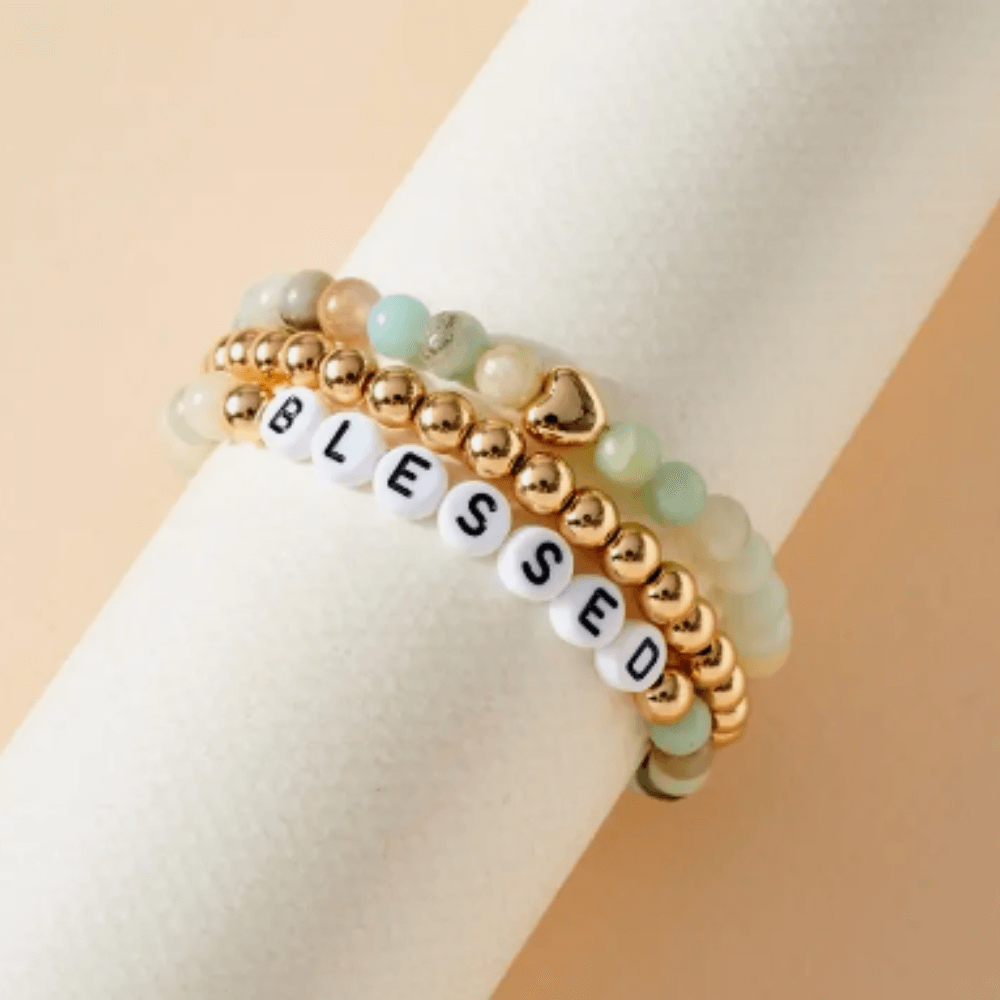 Blessed stone bracelet howlite