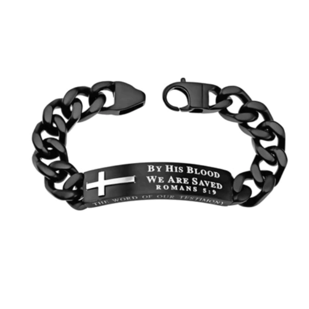 Men&#39;s Christian Bracelet Black Neo