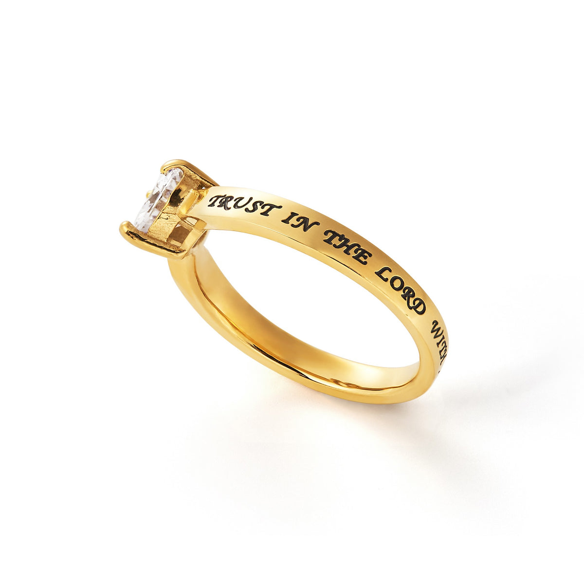 Gold Heart Ring band