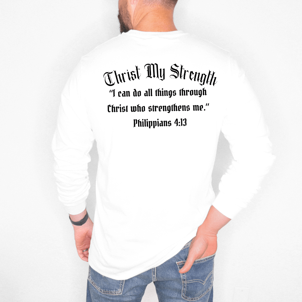 Christ My Strength Mens Tee