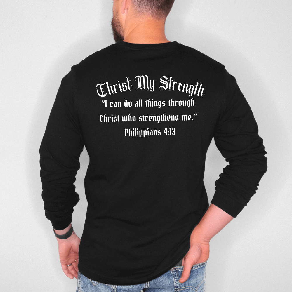 Christ My Strength Mens Tee