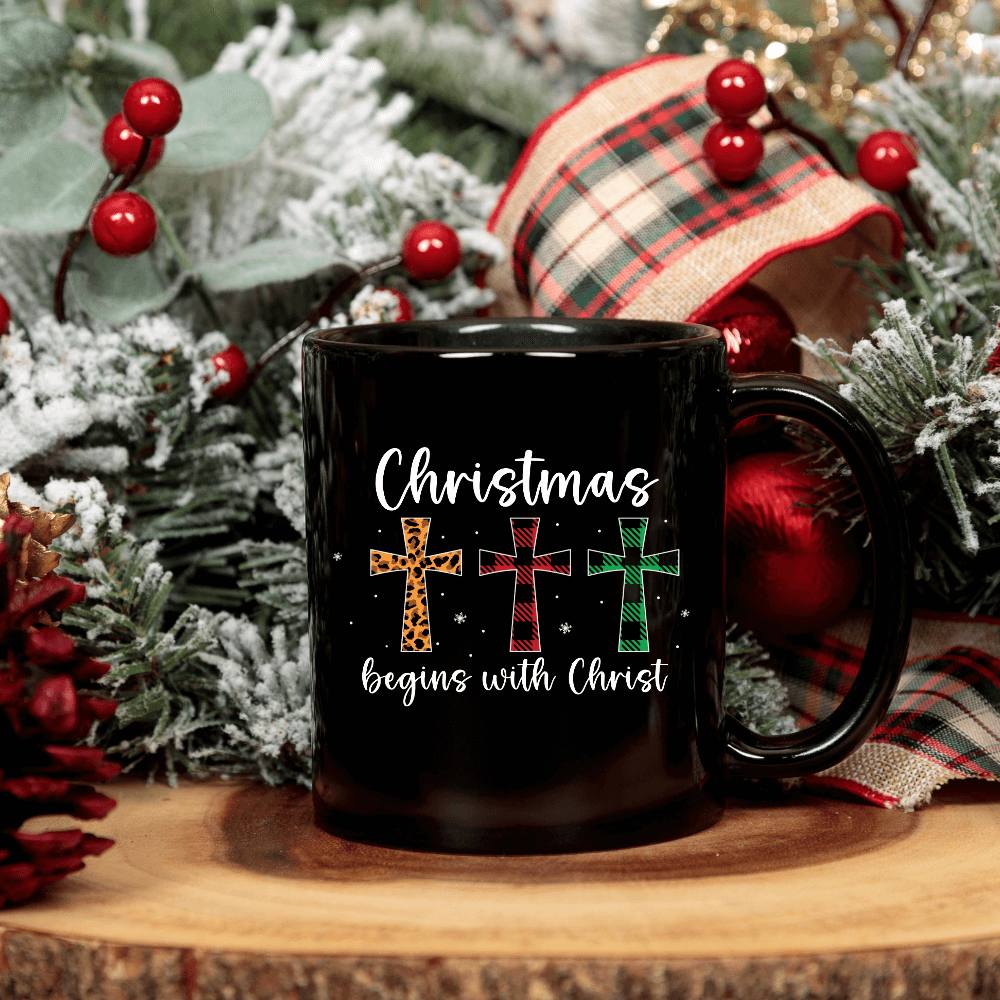 Christmas Begins With Christ Mug