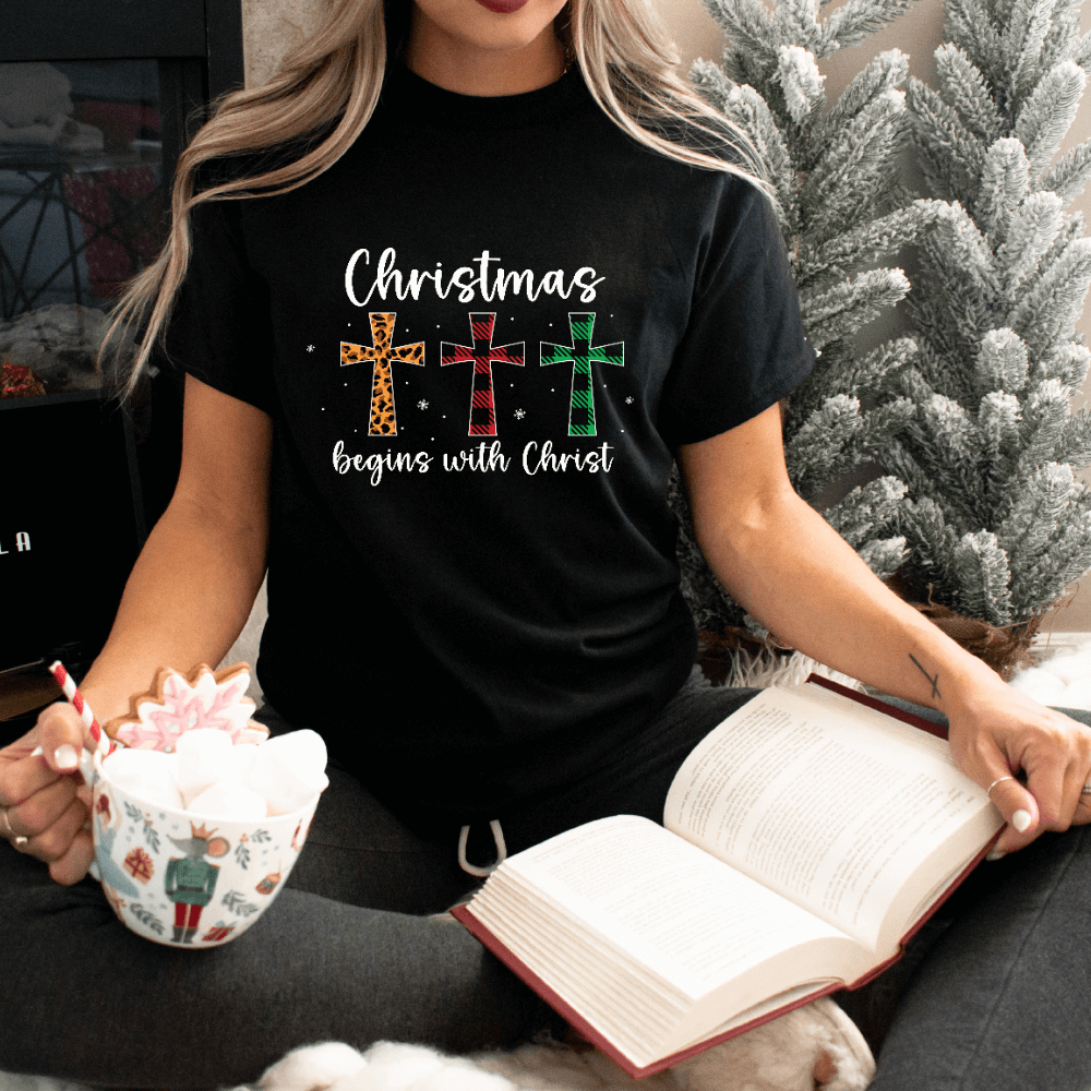 Christmas Begins With Christ T-shirt