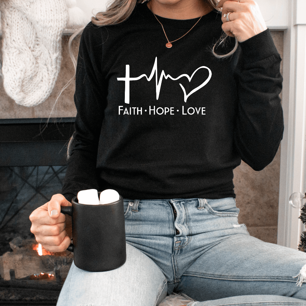 Faith Hope Love Long Sleeve Tee