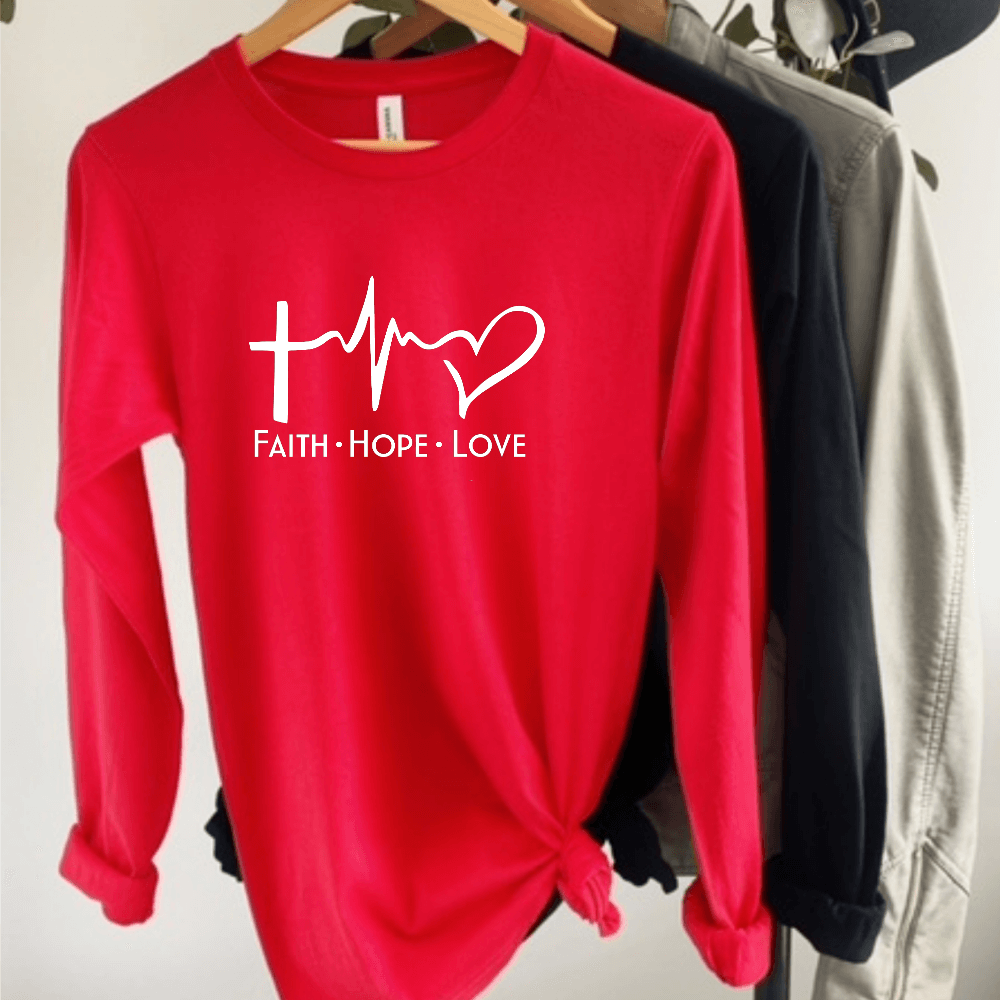 Faith Hope Love Long Sleeve Tee