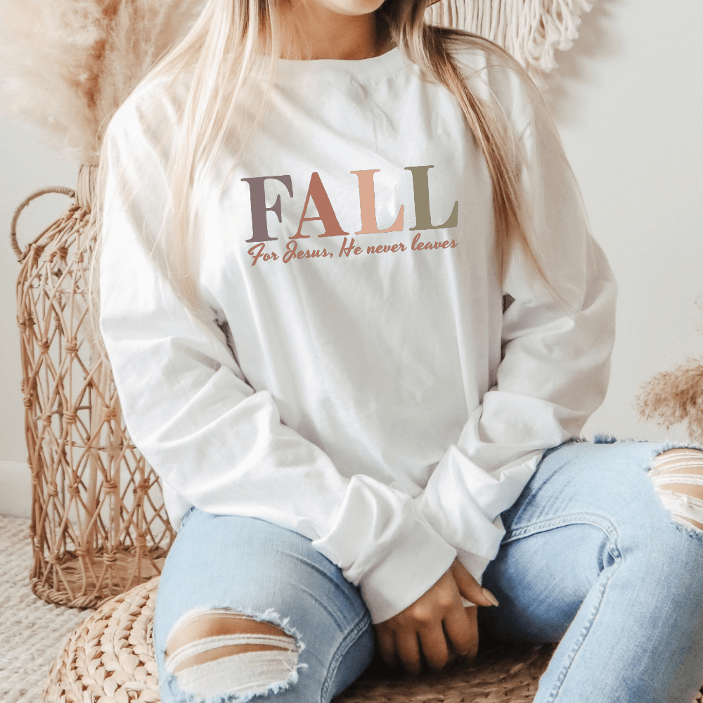 Fall For Jesus Long Sleeve Tee