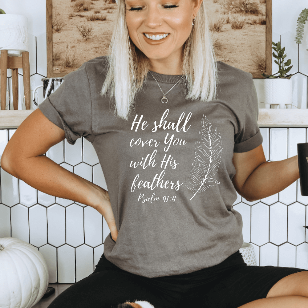 Feathers Psalm 91 T-shirt