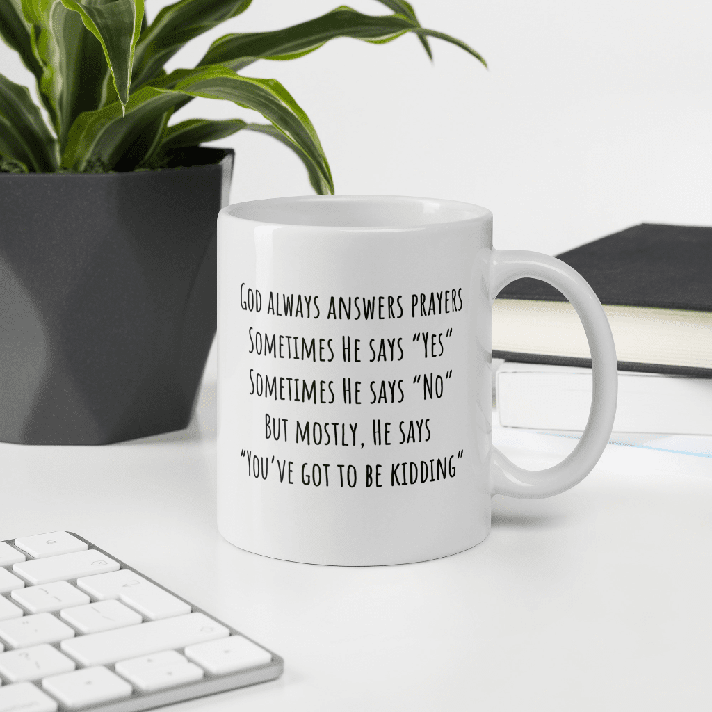 God Answers Mug