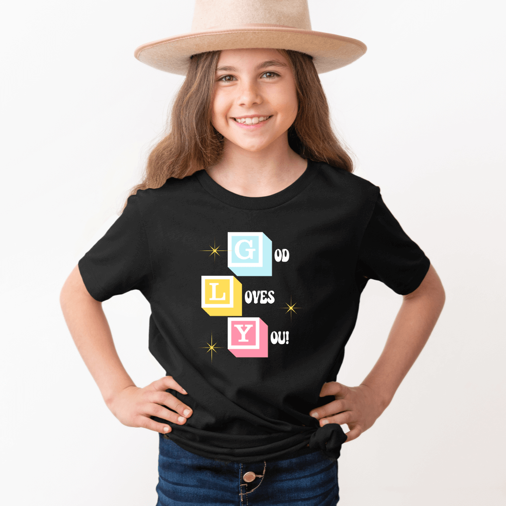 God Loves You Kids Tee