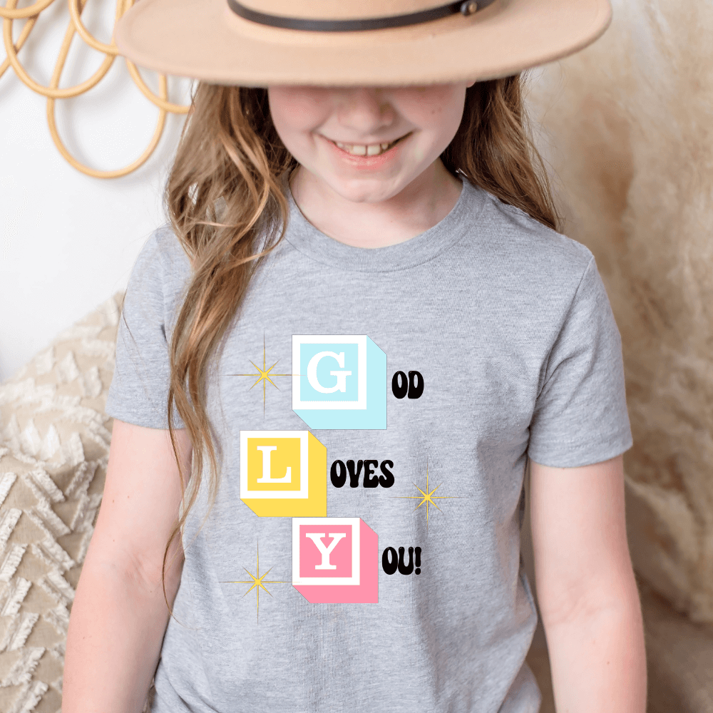 God Loves You Kids Tee