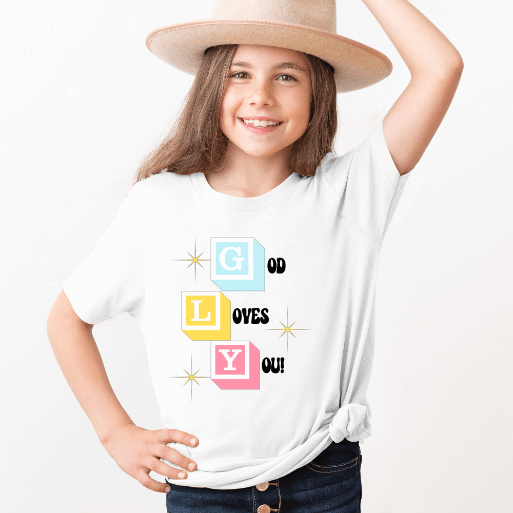 God Loves You Kids Tee