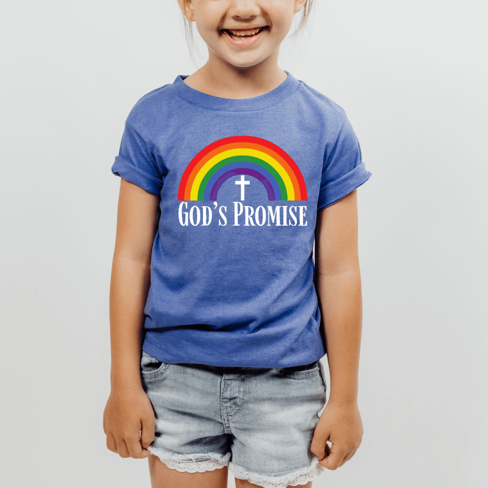 God&#39;s Promise Rainbow Kids Shirt