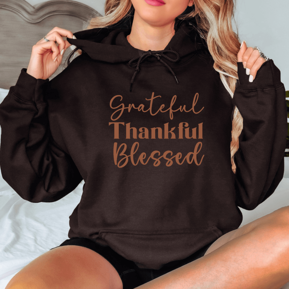 Grateful Thankful Blessed Hoodie