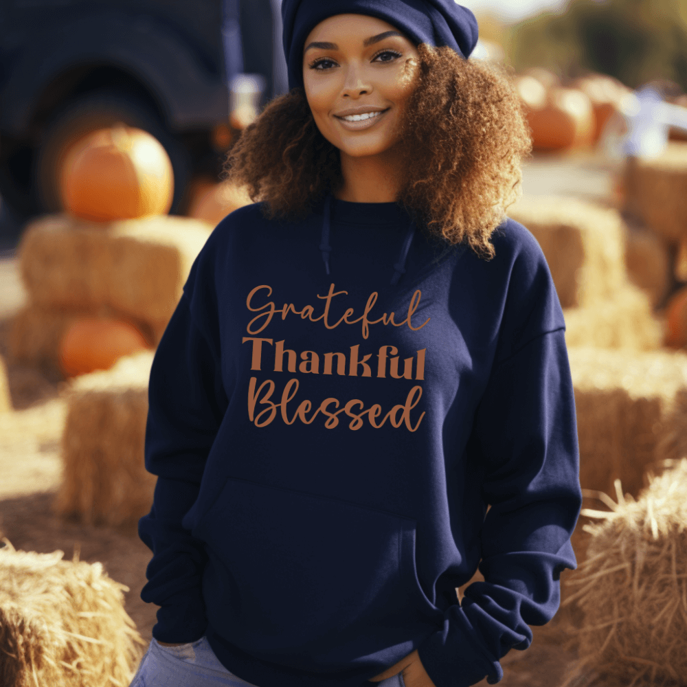 Grateful Thankful Blessed Hoodie