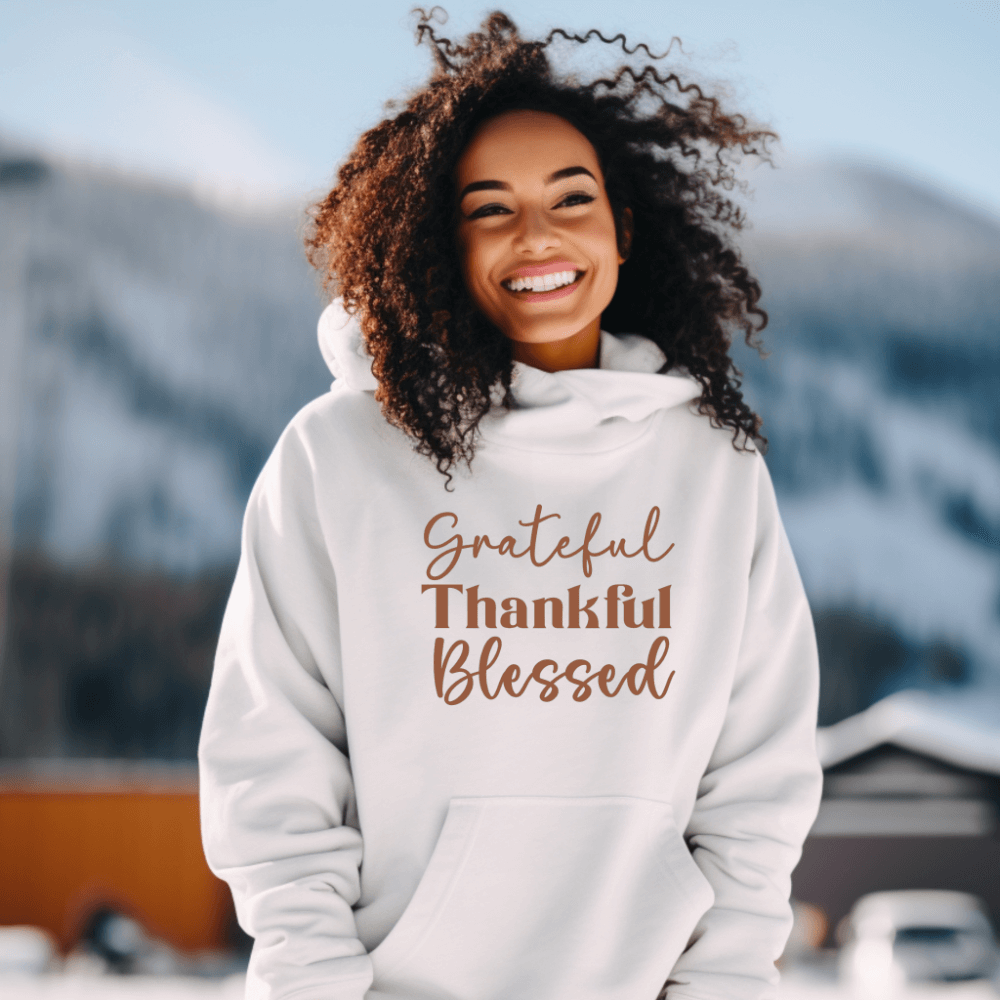 Grateful Thankful Blessed Hoodie