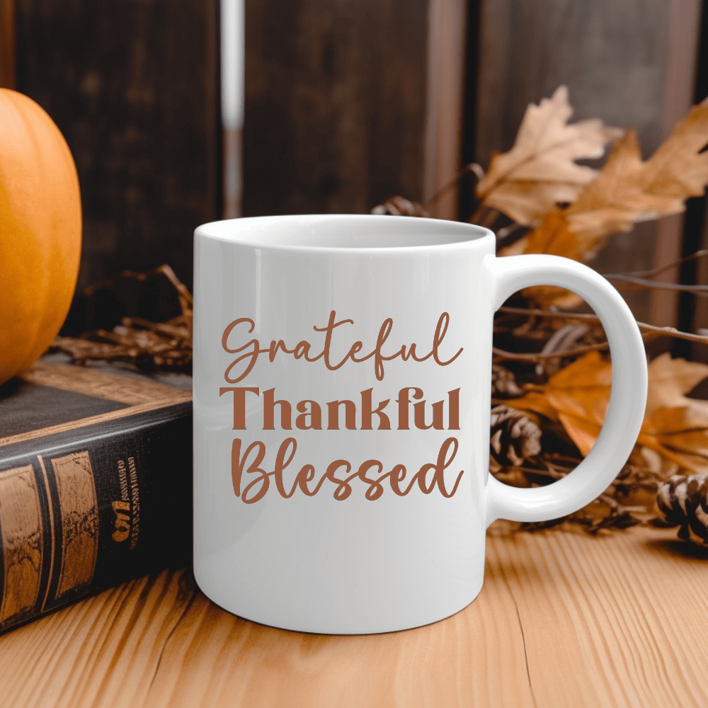 Grateful Thankful Blessed Mug