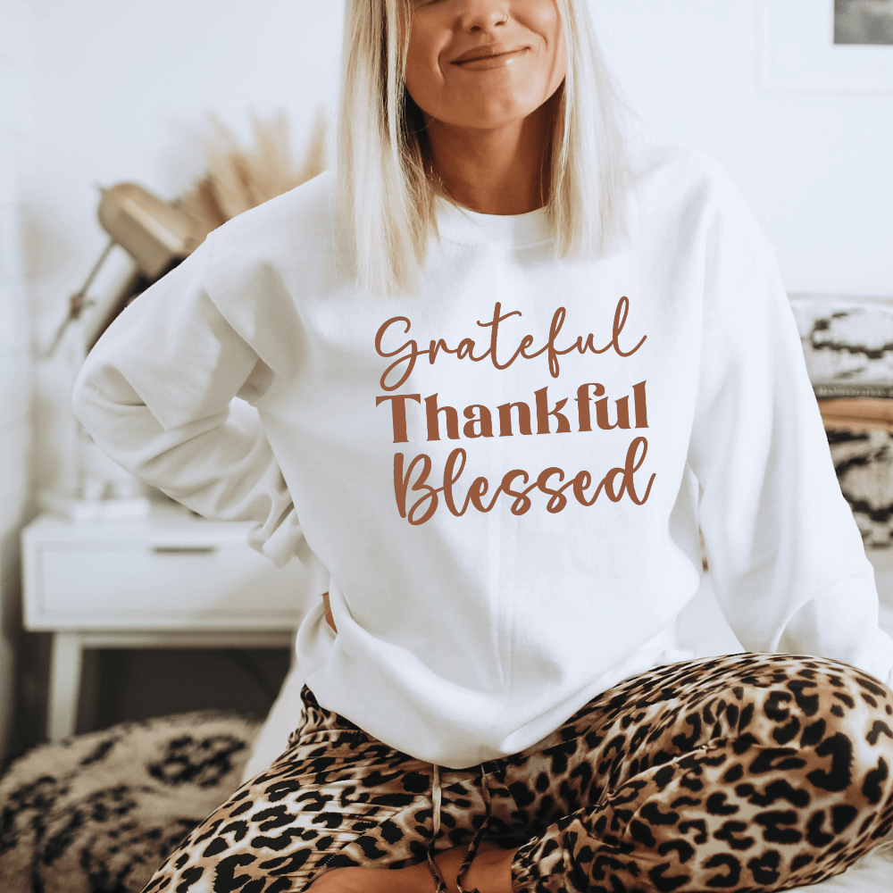 Grateful Thankful Blessed Sweatshirt