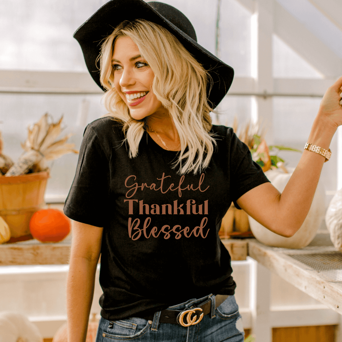 Grateful Thankful Blessed T-shirt