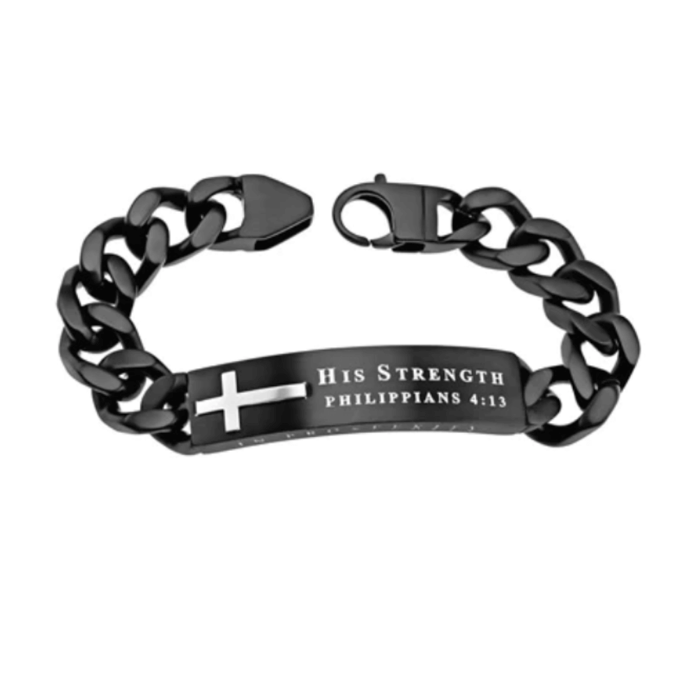 Men&#39;s Christian Bracelet Black Neo