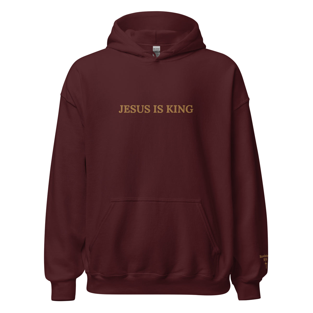 Jesus is King Embroidered Hoodie