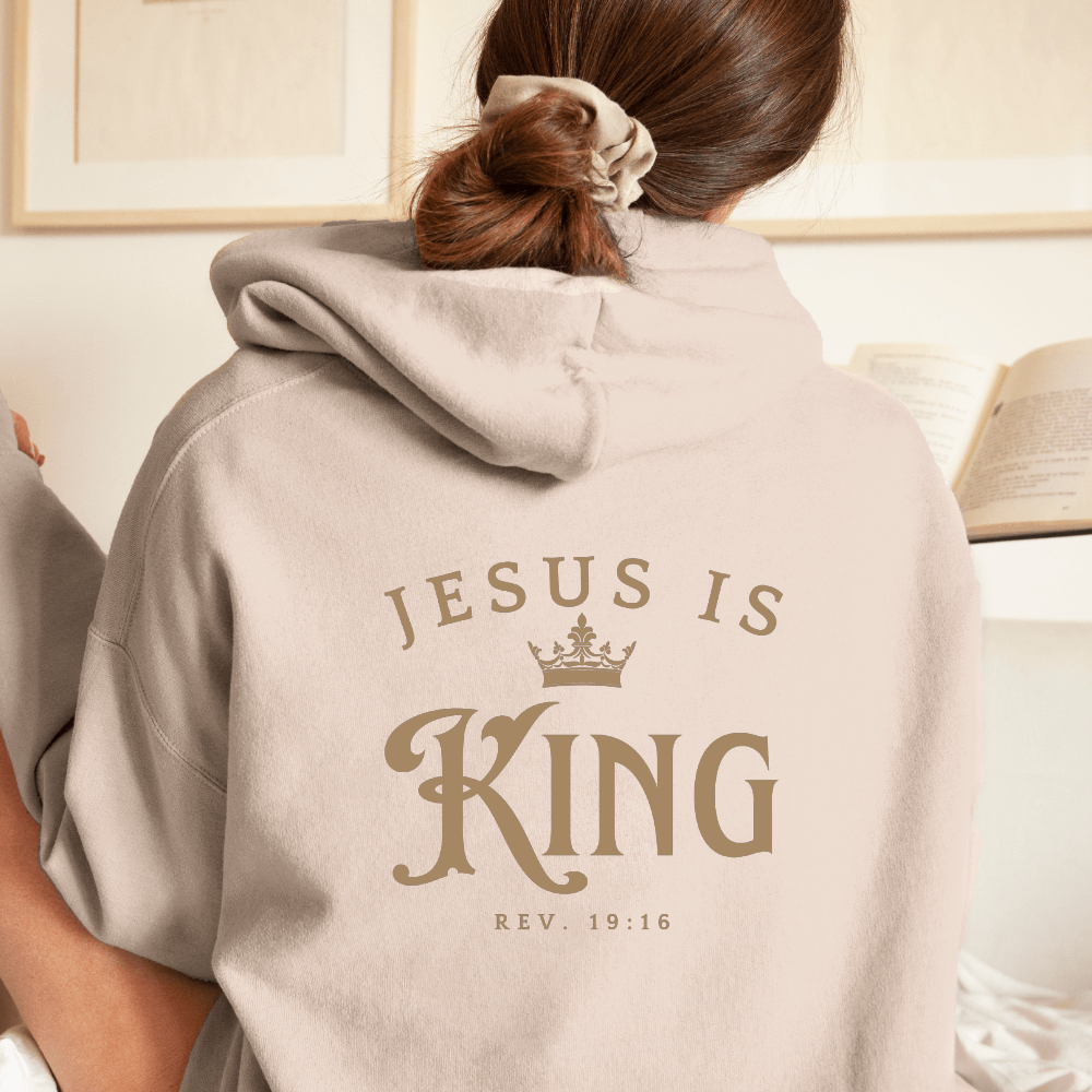 Jesus is king Christian merch Front Back Sweatshirts