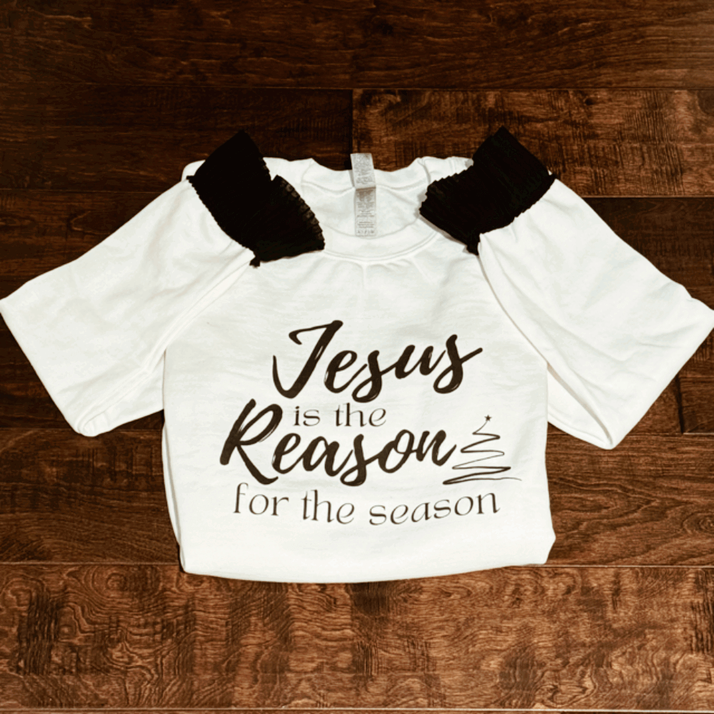 Jesus Is The Reason Ruffle Sweatshirt