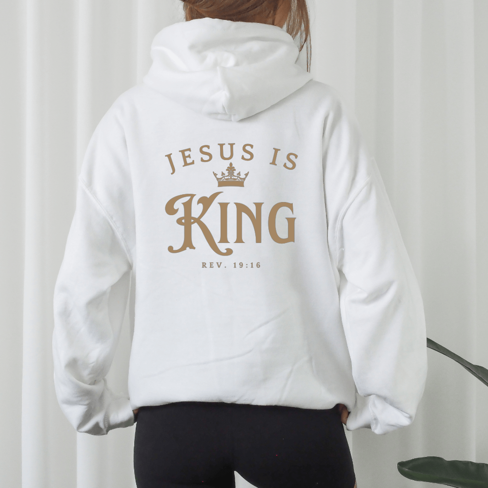 Jesus Is King Hoodie Back Design