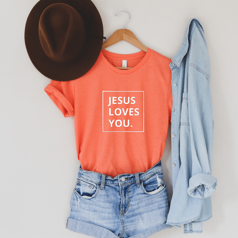Jesus Loves You T-shirt - B The Light Boutique Jesus Loves You T-shirt - B The Light Boutique