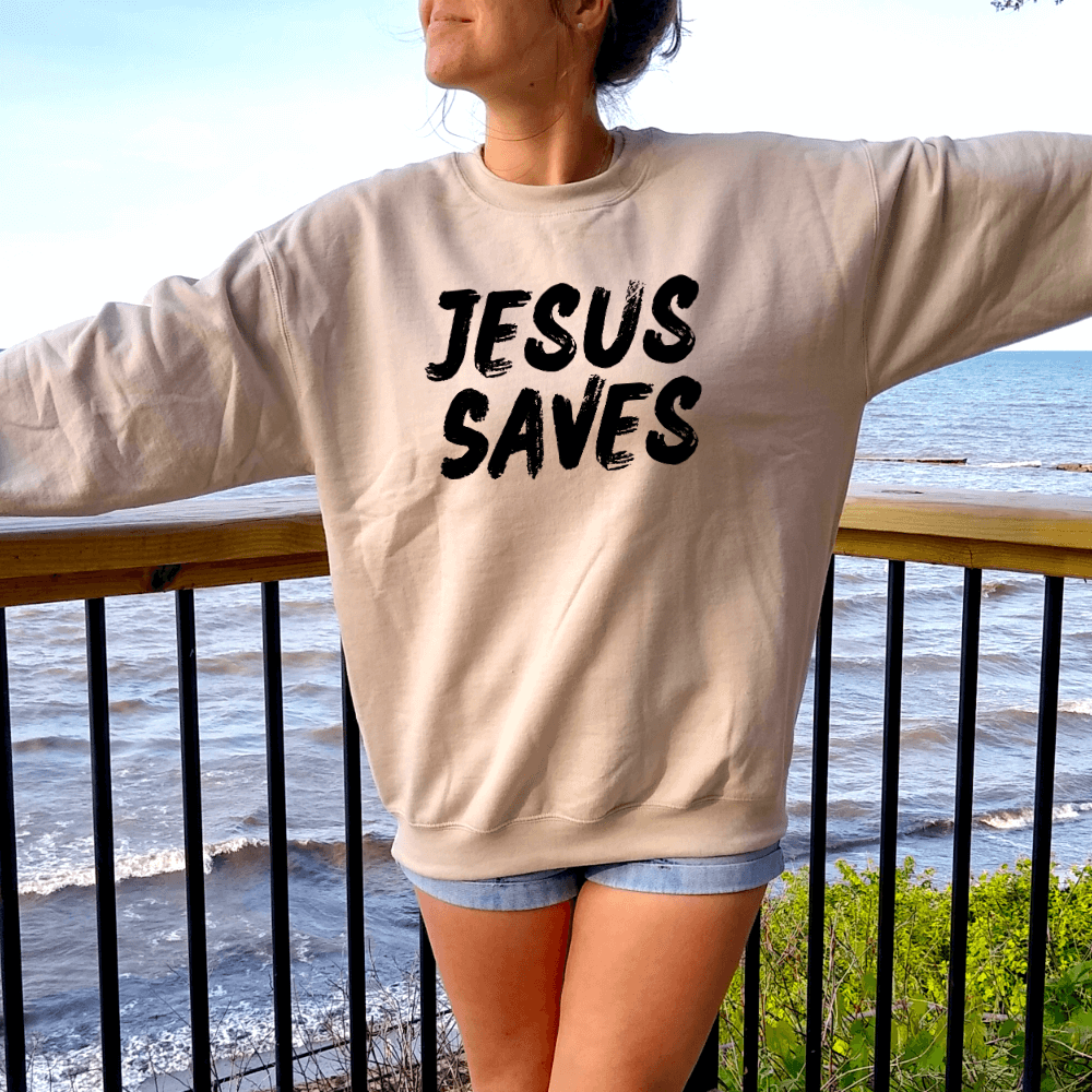 Jesus saves bro sweatshirt hot sale