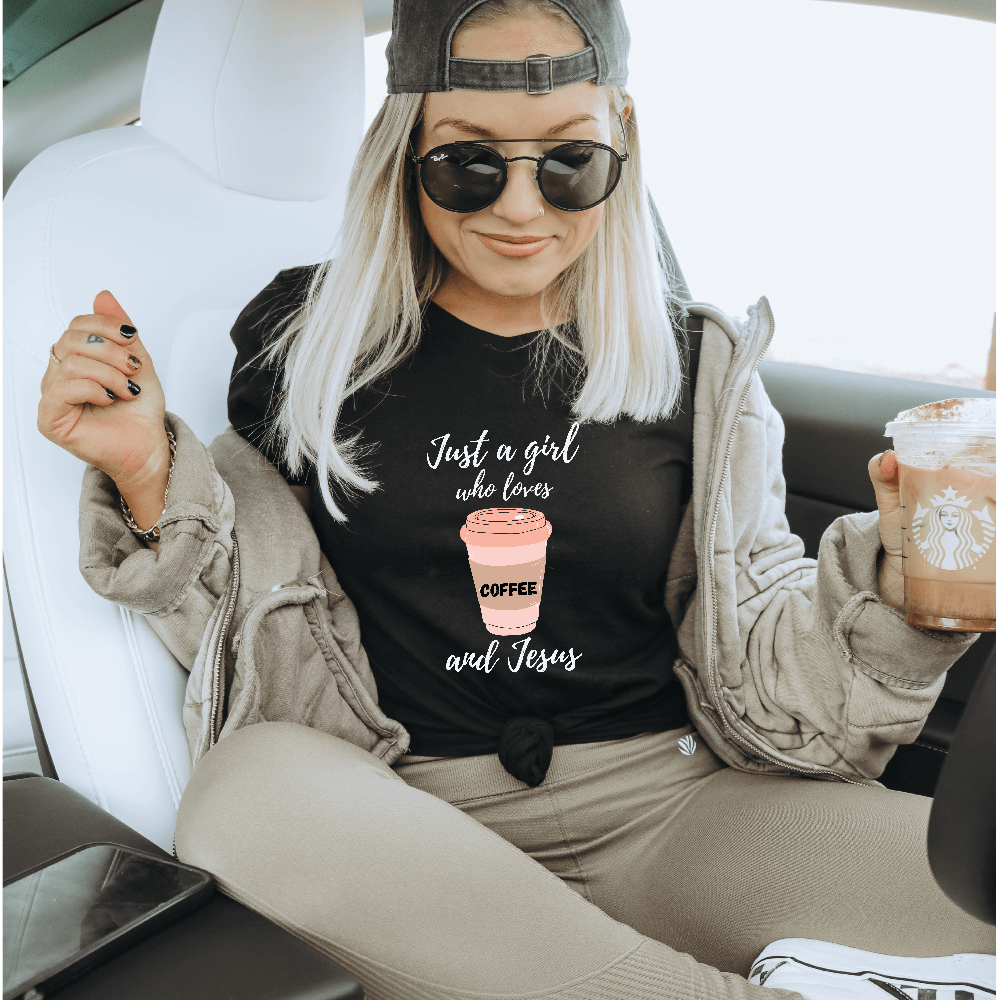 Loves Coffee and Jesus t-shirt