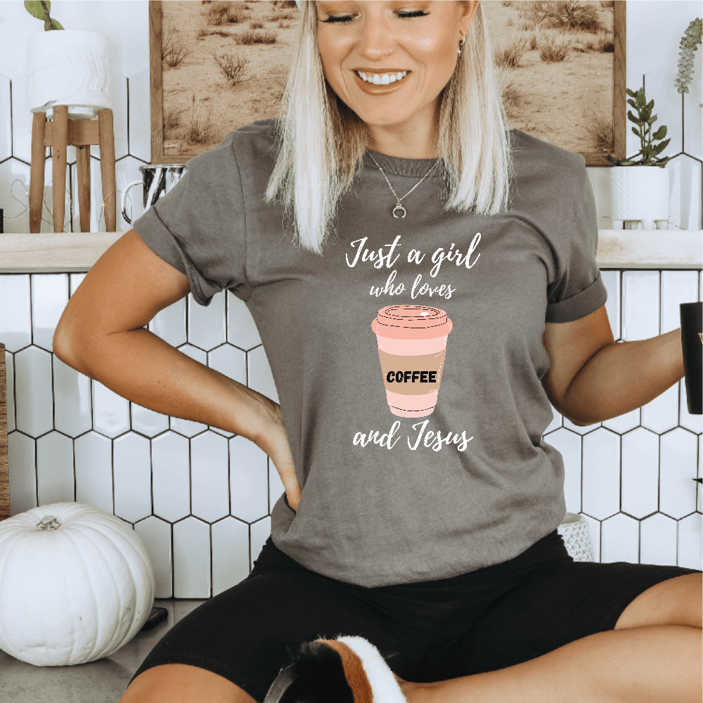 Loves Coffee and Jesus t-shirt