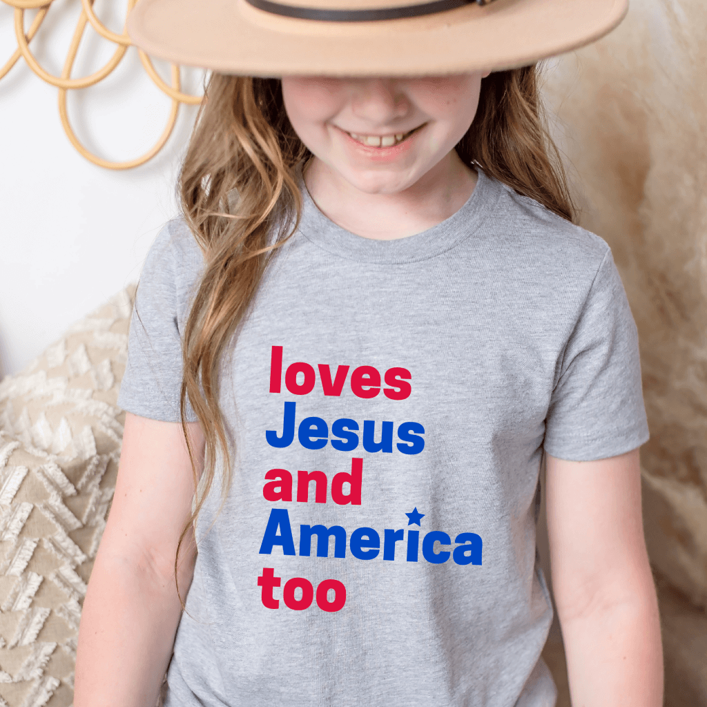 Loves Jesus Kids Shirt