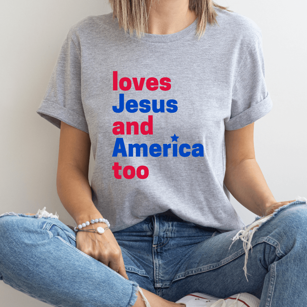 Loves Jesus America Tee