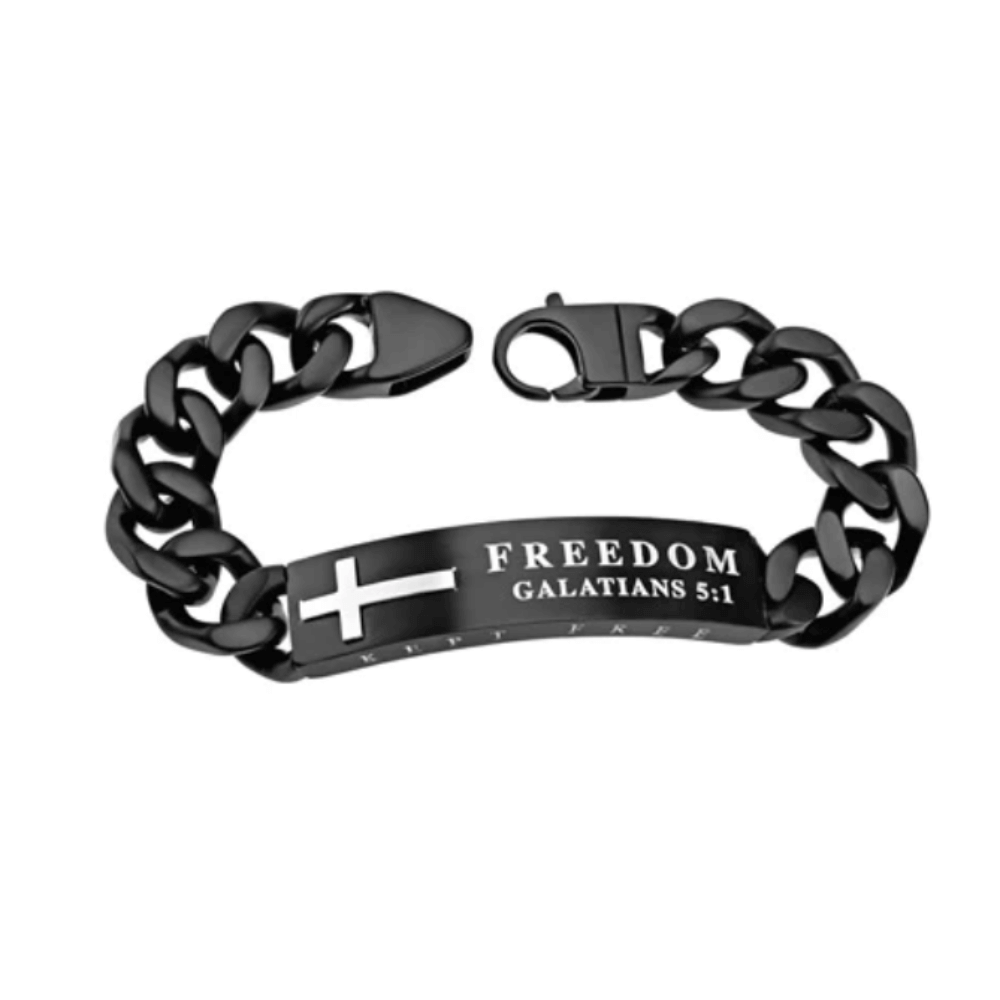 Men&#39;s Christian Bracelet Black Neo